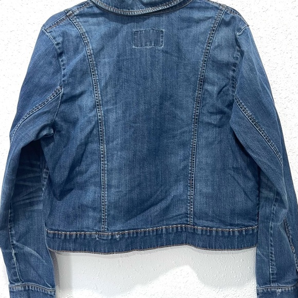 Old Navy Blue Jean Jacket Classic Style XL - Picture 4 of 7